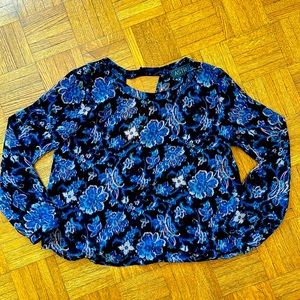 ASTR Sheer Print Top